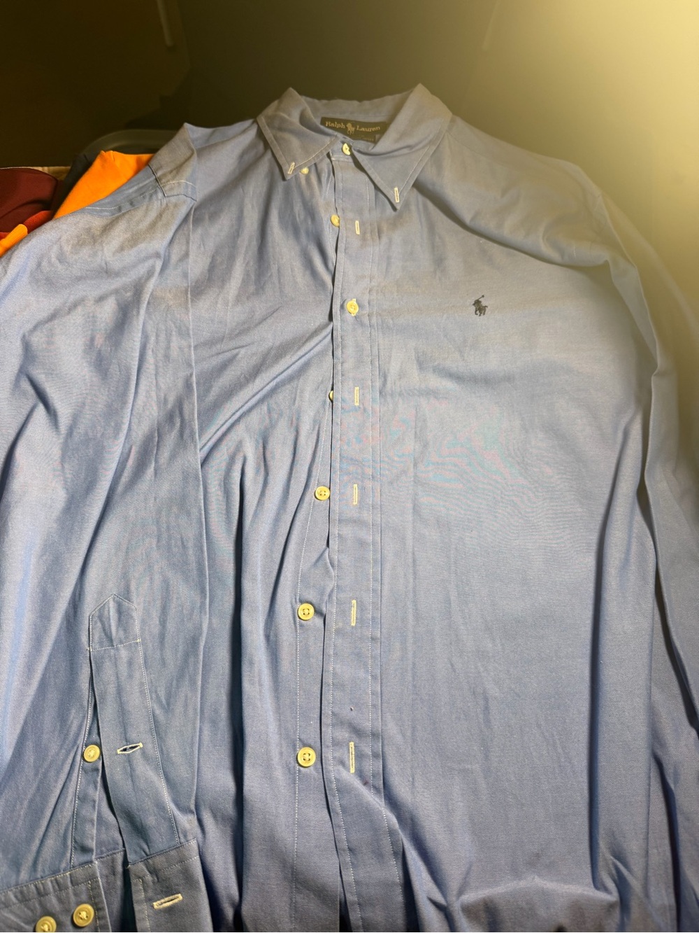 Polo by Ralph Lauren Blue Men's Button-Down Dress Shirt